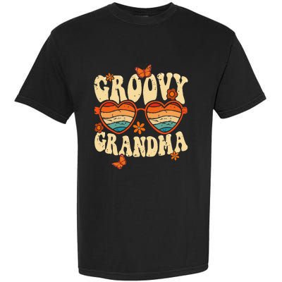 Retro Groovy Grandma 70s Aesthetic 1970's Mother's Day Garment-Dyed Heavyweight T-Shirt