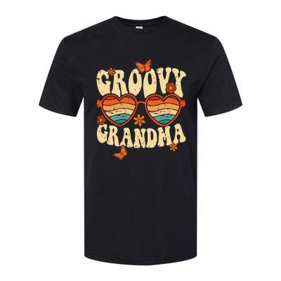 Retro Groovy Grandma 70s Aesthetic 1970's Mother's Day Softstyle CVC T-Shirt