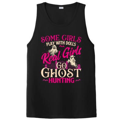 Real Girl Go Ghost Hunting Ghosts Paranormal Researcher PosiCharge Competitor Tank