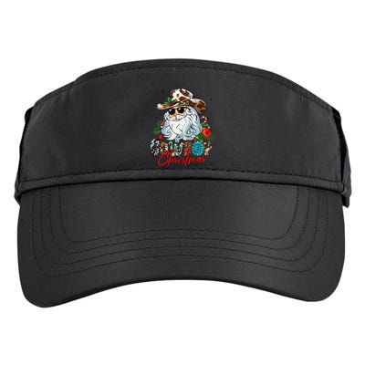 Retro Groovy Howdy Santa Christmas Cowboy Santa Xmas Costume Adult Drive Performance Visor