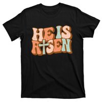 Retro Groovy He Is Risen Jesus Religious Easter Christians T-Shirt