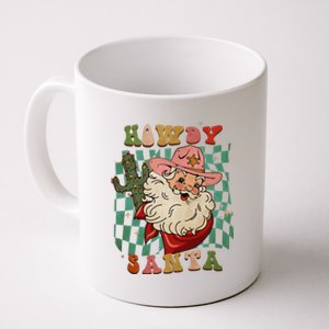 Retro Groovy Howdy Santa Christmas Cowboy Santa Xmas Costume Coffee Mug