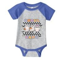 Retro Groovy Halloween Ghoul Gang Ghost Spooky Season Gift Infant Baby Jersey Bodysuit