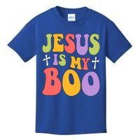 Retro Groovy Halloween Jesus Is My Boo Gift Christian Funny Gift Kids T-Shirt