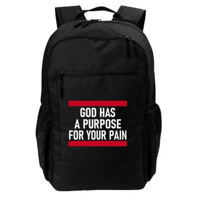 Religious God Has A Purpose For Your Pain Faith Based Gifts Backpack