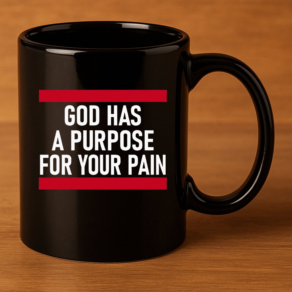 Religious God Has A Purpose For Your Pain Faith Based Gifts 11oz C Handle Ceramic Mug