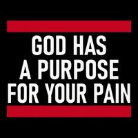 Religious God Has A Purpose For Your Pain Faith Based Gifts 16 in Basic Backpack