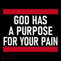 Religious God Has A Purpose For Your Pain Faith Based Gifts Short Acrylic Beanie