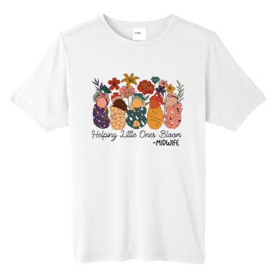 Retro Groovy Helping Little Ones Bloom Babies Flower Midwife Tall Fusion ChromaSoft Performance T-Shirt