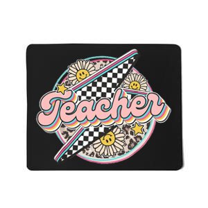 Retro Groovy Hippies Teacher Back To School Funny Gift Mousepad