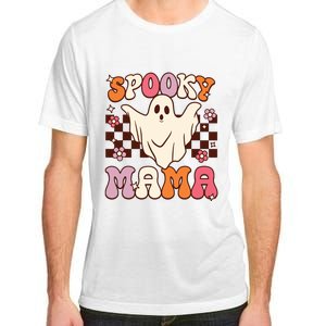 Retro Groovy Halloween Ghost Spooky Mama Costume Adult ChromaSoft Performance T-Shirt