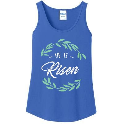 Religion Gift He Is Risen Resurrection Jesus Gift Ladies Essential Tank