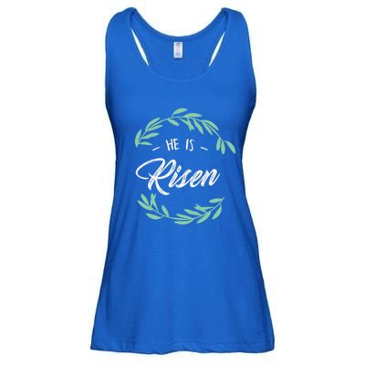 Religion Gift He Is Risen Resurrection Jesus Gift Ladies Essential Flowy Tank