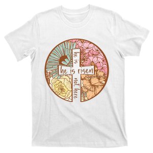 Retro Groovy He Is Risen Jesus Religious Easter Christians T-Shirt