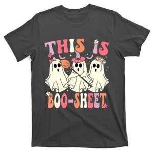 Retro Groovy Halloween Ghost This Is Boosheet Costume Gift T-Shirt