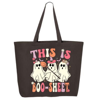 Retro Groovy Halloween Ghost This Is Boosheet Costume Gift 25L Jumbo Tote