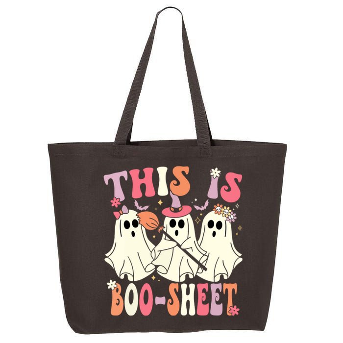 Retro Groovy Halloween Ghost This Is Boosheet Costume Gift 25L Jumbo Tote