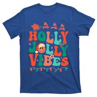 Retro Groovy Holly Xmas Jolly Vibes Christmas For Meaningful Gift T-Shirt