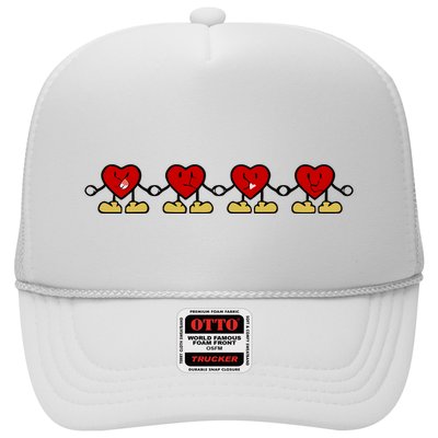 Retro Groovy Heart U R Not Alone Trucker Hat