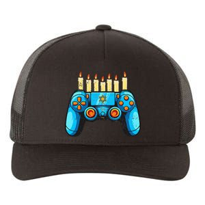 Retro Gamepad Happy Hanukkah Funny Pajama Family Matching Yupoong Adult 5-Panel Trucker Hat