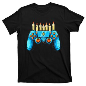 Retro Gamepad Happy Hanukkah Funny Pajama Family Matching T-Shirt