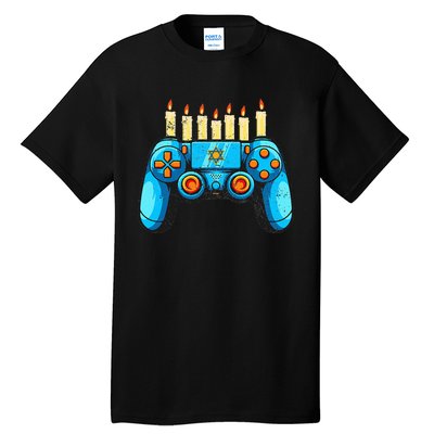 Retro Gamepad Happy Hanukkah Funny Pajama Family Matching Tall T-Shirt