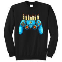 Retro Gamepad Happy Hanukkah Funny Pajama Family Matching Tall Sweatshirt