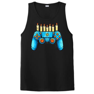 Retro Gamepad Happy Hanukkah Funny Pajama Family Matching PosiCharge Competitor Tank