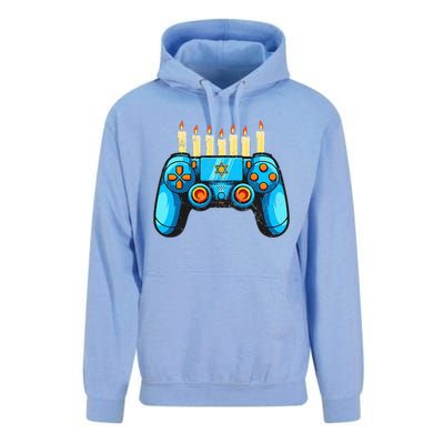 Retro Gamepad Happy Hanukkah Funny Pajama Family Matching Unisex Surf Hoodie