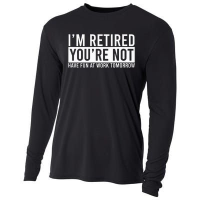 Retirement Gifts Humorous Retirement Cooling Performance Long Sleeve Crew