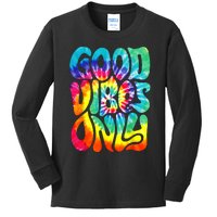 Retro Groovy Halloween Peace Love Hippie 60s 70s 80s Costume Kids Long Sleeve Shirt