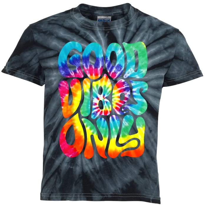 Retro Groovy Halloween Peace Love Hippie 60s 70s 80s Costume Kids Tie-Dye T-Shirt