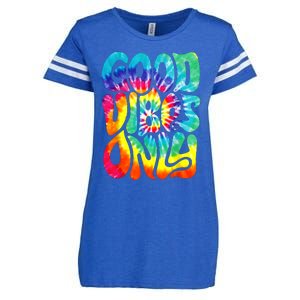 Retro Groovy Halloween Peace Love Hippie 60s 70s 80s Costume Enza Ladies Jersey Football T-Shirt