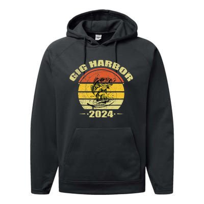 Retro Gig Harbor Performance Fleece Hoodie