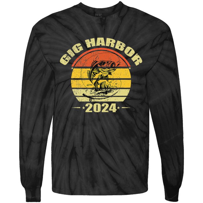 Retro Gig Harbor Tie-Dye Long Sleeve Shirt