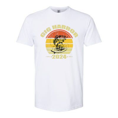 Retro Gig Harbor Softstyle® CVC T-Shirt