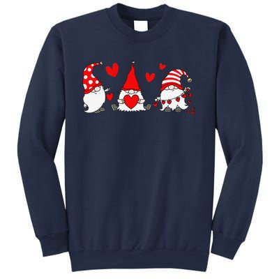 Red Gnomes Hearts Happy Valentines Day Funny Gnome Lover Sweatshirt