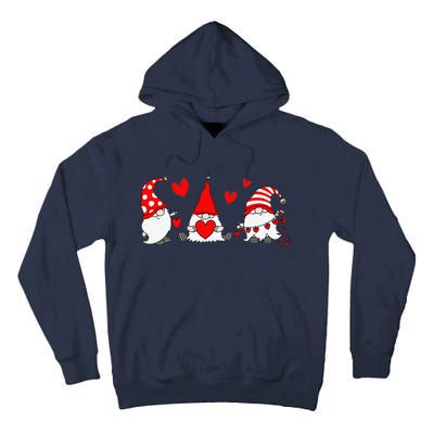 Red Gnomes Hearts Happy Valentines Day Funny Gnome Lover Tall Hoodie