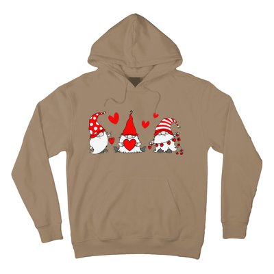 Red Gnomes Hearts Happy Valentines Day Funny Gnome Lover Hoodie