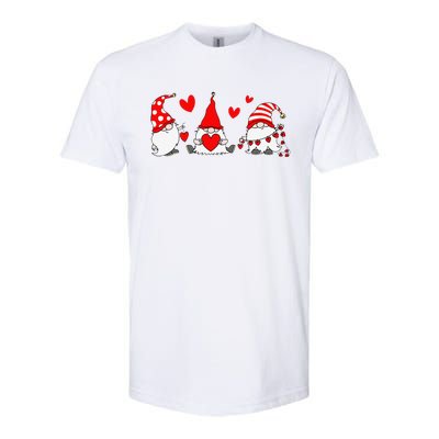 Red Gnomes Hearts Happy Valentines Day Funny Gnome Lover Softstyle® CVC T-Shirt