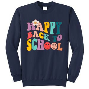 Retro Groovy Happy First Day Of School Back To School Gifts Sweatshirt