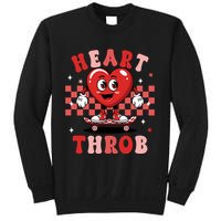 Retro Groovy Heart Throb Valentines Day Sweatshirt