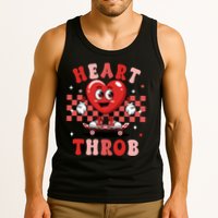 Retro Groovy Heart Throb Valentines Day Tank Top