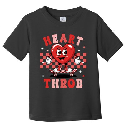 Retro Groovy Heart Throb Valentines Day Toddler T-Shirt