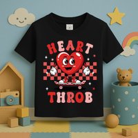Retro Groovy Heart Throb Valentines Day Toddler T-Shirt