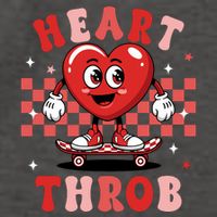 Retro Groovy Heart Throb Valentines Day Vector Backpack