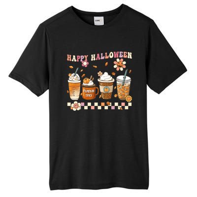 Retro Groovy Horror Fall Movie Coffee Hippie Halloween Witch Meaningful Gift Tall Fusion ChromaSoft Performance T-Shirt