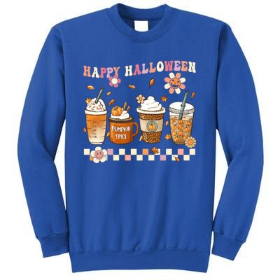 Retro Groovy Horror Fall Movie Coffee Hippie Halloween Witch Meaningful Gift Sweatshirt