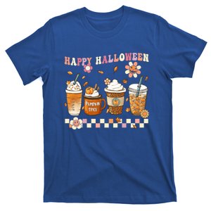 Retro Groovy Horror Fall Movie Coffee Hippie Halloween Witch Meaningful Gift T-Shirt