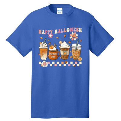 Retro Groovy Horror Fall Movie Coffee Hippie Halloween Witch Meaningful Gift Tall T-Shirt